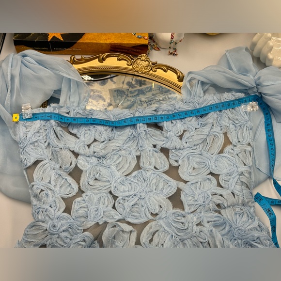 🆕 BRONX & BANCO 🧿 NWOT Sabrina Blue Midi Dress, Sz S - US 4 - Picture 13 of 17